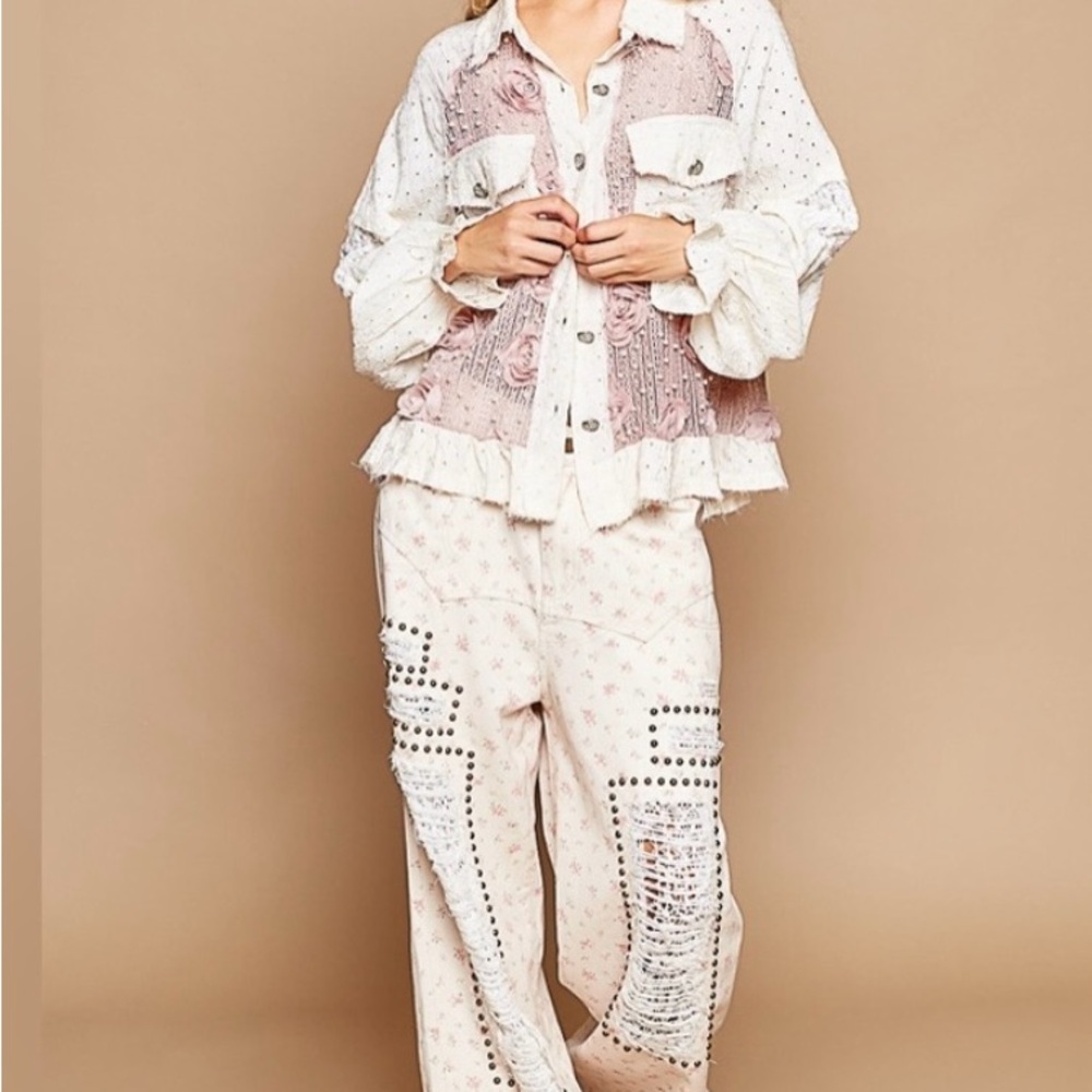 POL Ivory Lace Top - Picture 3 of 9